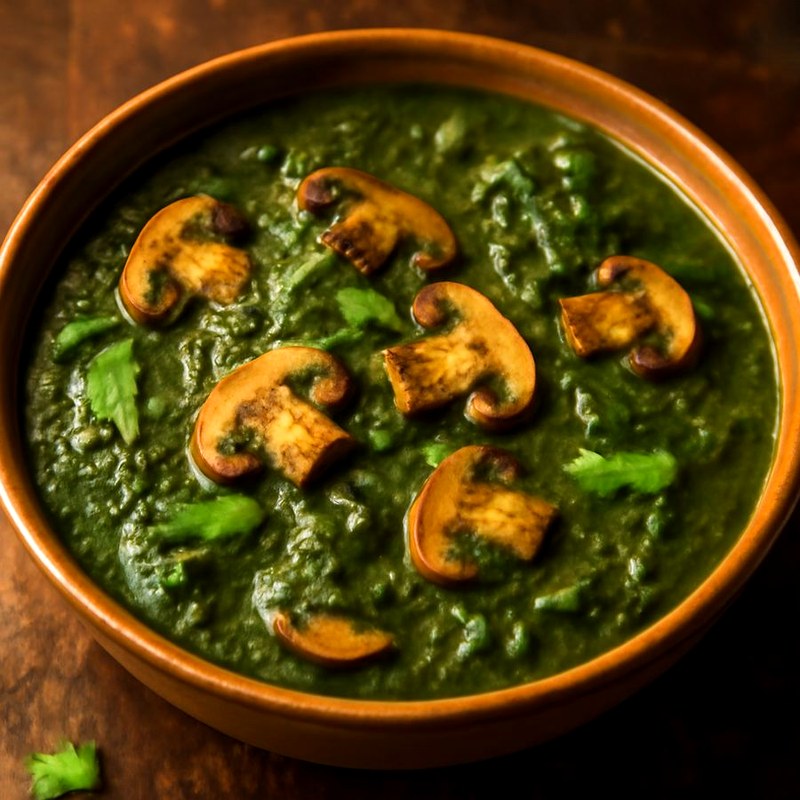 Palak Mushroom